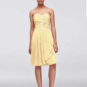 Canary yellow dress size 12 David's Bridal